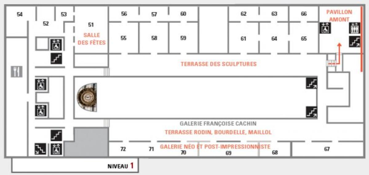 Kort af Musée d ' Orsay 2 Stig