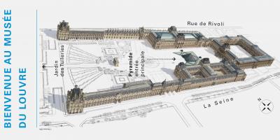 Kort af Louvre-Safnið