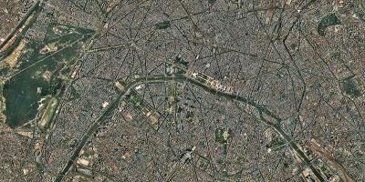 Kort af gervitungl París