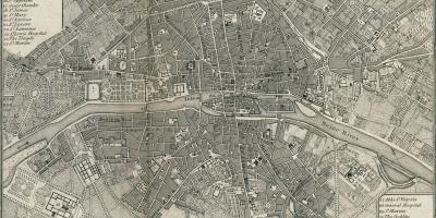 Kort af París 1800
